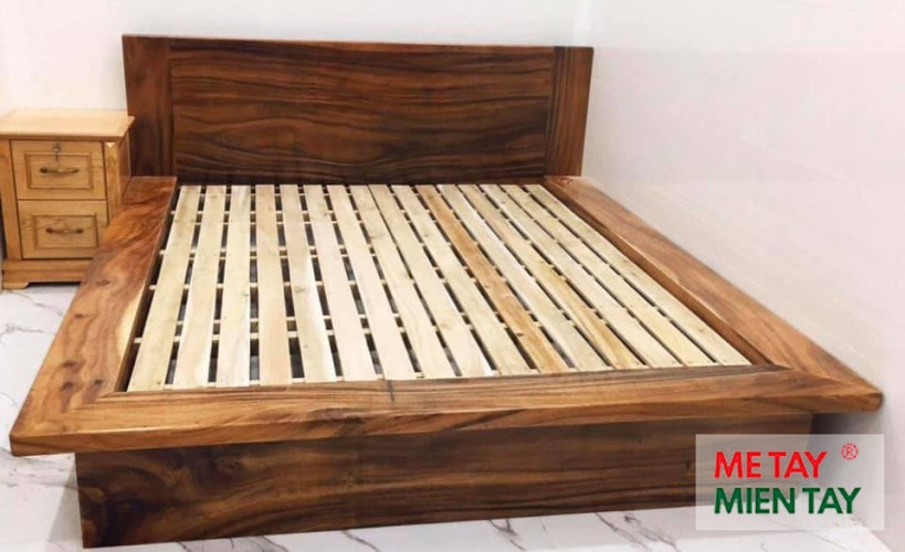 Sản xuất giường gỗ me tây giá tốt