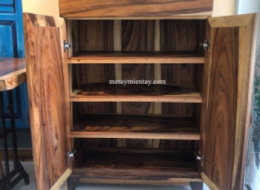 Tủ giày dép bằng gỗ me tây cao cấp, chất lượng và giá rẻ